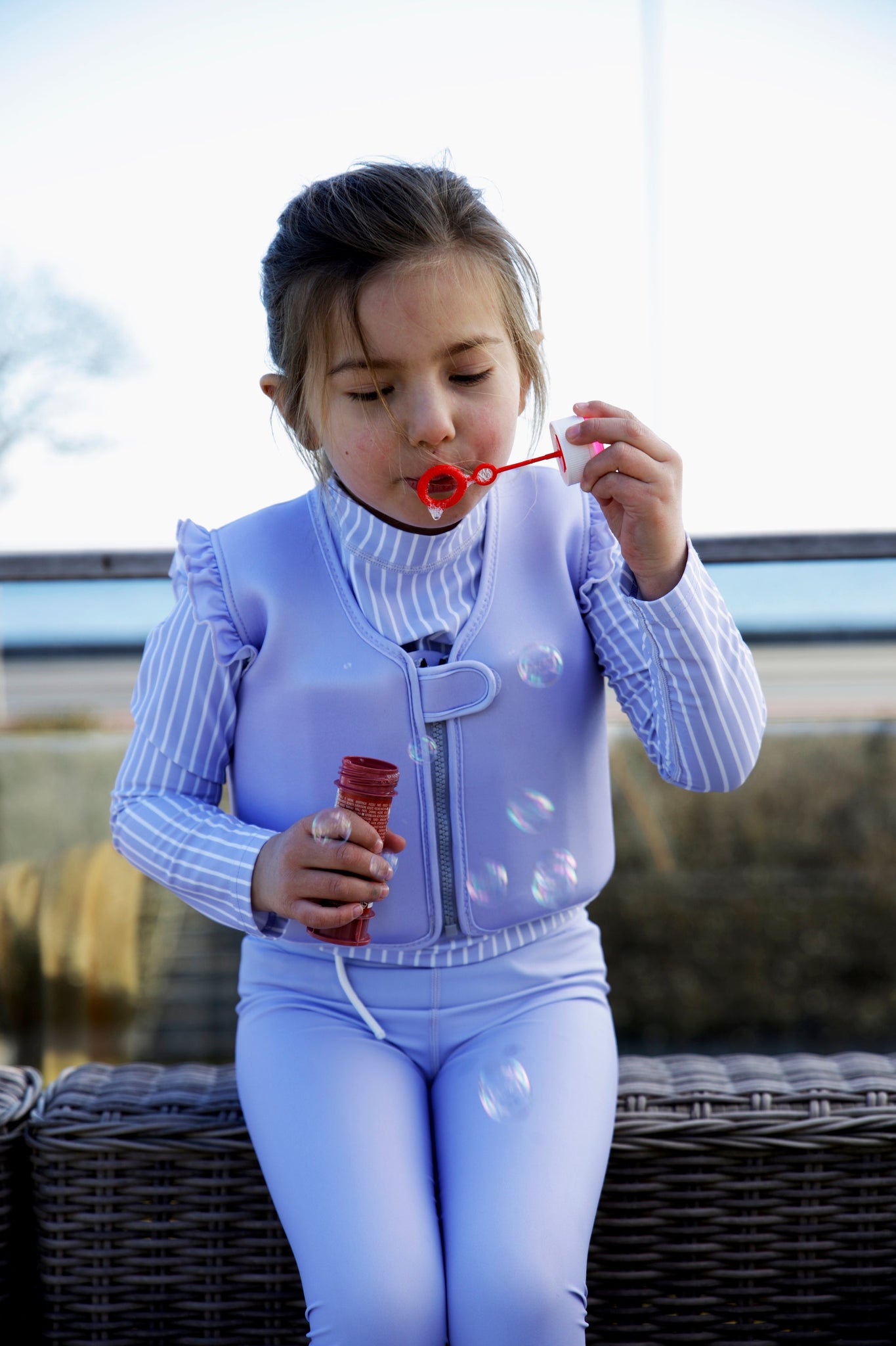 Swim Vest - Neoprene - Frill - Lavender