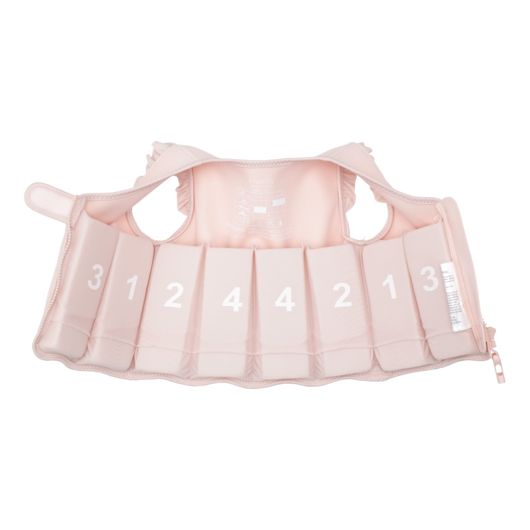 Swim Vest - Neoprene - Frill - English Rose 