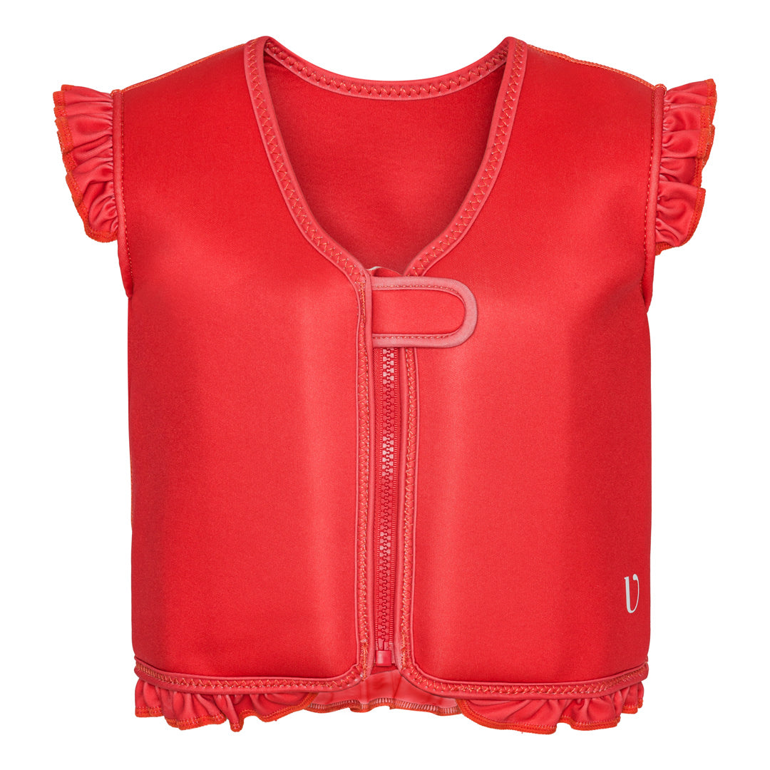 Swim Vest - Neoprene - Frill - Berry 